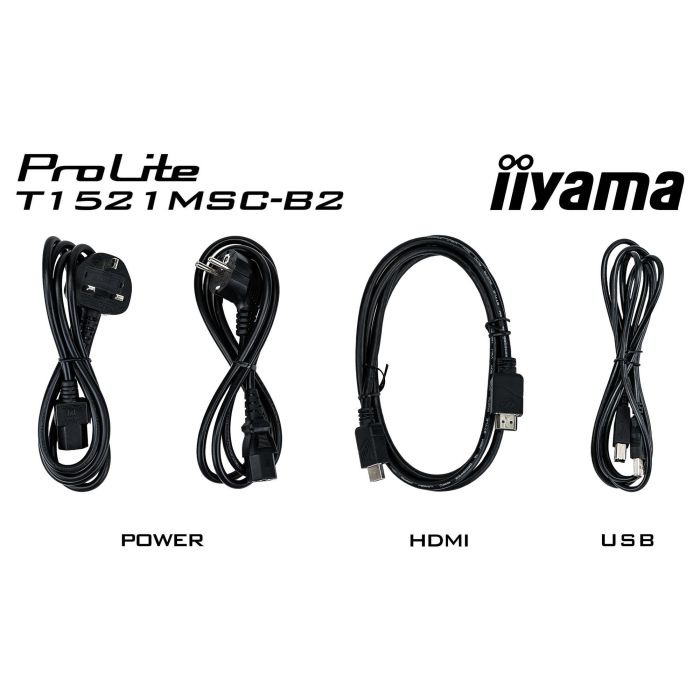 Iiyama T1521MSC-B2 Monitor Táctil Capacitivo Multitáctil de 15" 1024x768 VGA HDMI Negro Iiyama T1521MSC-B2 Monitor Táctil Capacitivo Multitáctil de 15" 1024x768 VGA HDMI Negro