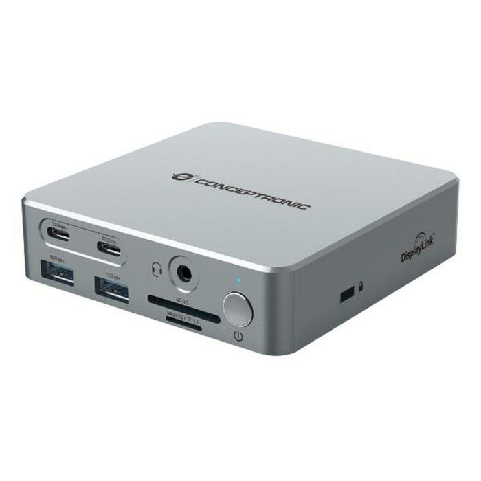 Conceptronic DONN25G Docking Station 15 En 1 USB 3.2 Gen 2 Type-C Ethernet 2 Puertos HDMI Conceptronic DONN25G Docking Station 15 En 1 USB 3.2 Gen 2 Type-C Ethernet 2 Puertos HDMI