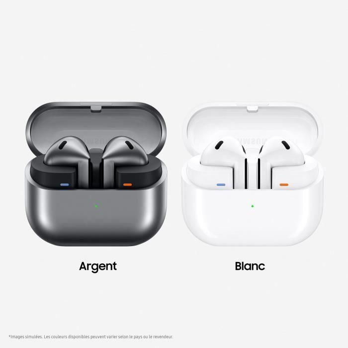 SAMSUNG Galaxy Buds3 auriculares inalámbricos reducción activa de ruido Plata 3 SAMSUNG Galaxy Buds3 auriculares inalámbricos reducción activa de ruido Plata 3