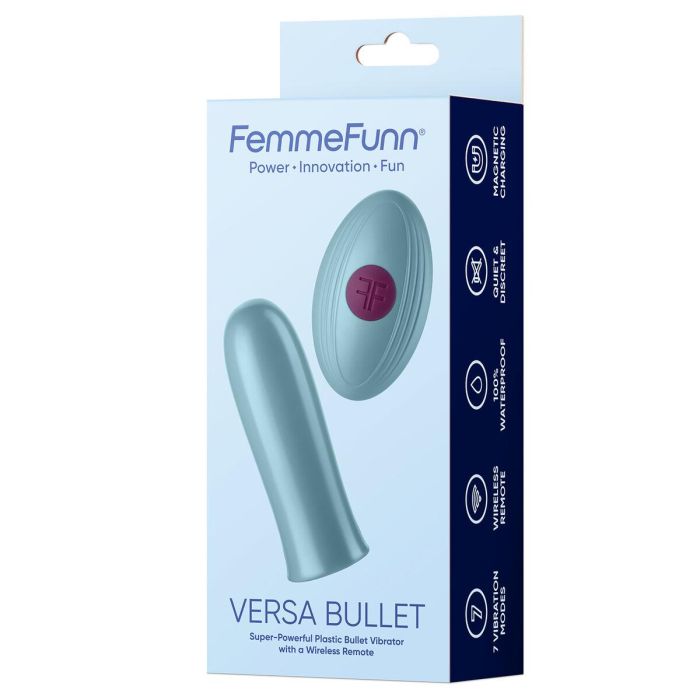 Bala Vibradora FemmeFunn Versa Bullet Azul 1 Bala Vibradora FemmeFunn Versa Bullet Azul 1