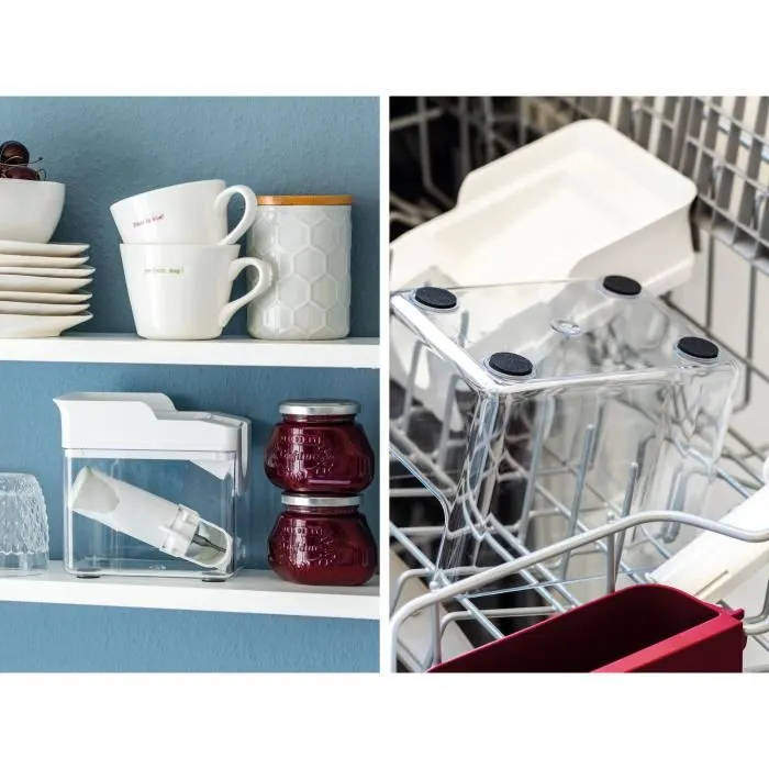 Leifheit Deshuesador de cerezas Cherrymat 37211, Separación limpia, Fácil y Rápido, Blanco 4