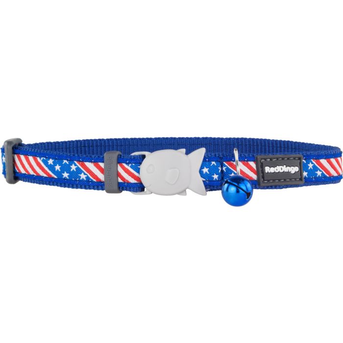 Collar Red Style Us Flag 20-32 cm 12 mm