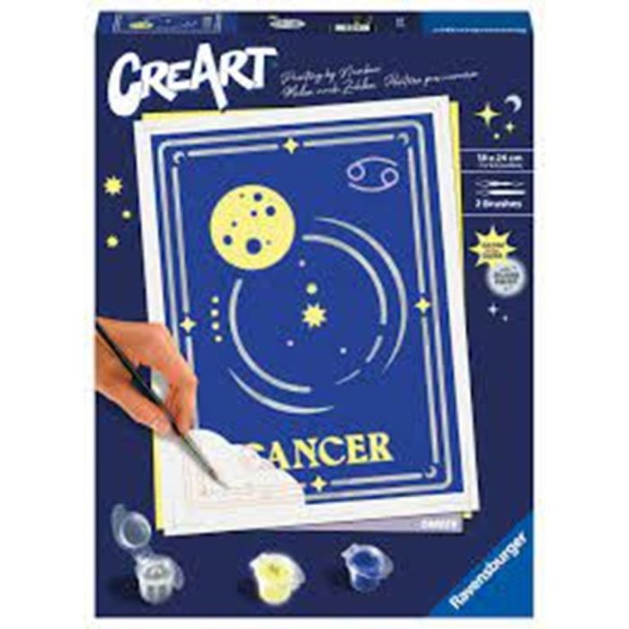 Ravensburger Kit Pintar Con Números Creart Serie Trend D Zodiaco: Cáncer