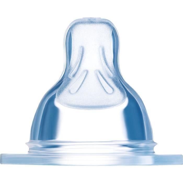 Tetina anatómica MAM - Flujo medio 2 - Silicona - Juego de 2 - Transparente Tetina anatómica MAM - Flujo medio 2 - Silicona - Juego de 2 - Transparente