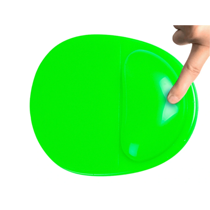 Q-connect Alfombrilla Ratón Gel PVC Verde 210x245x20 mm 3