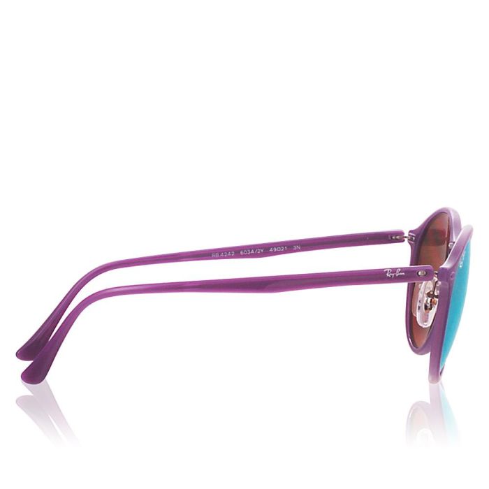 Rayban RB4242 60342Y Gafas de Sol Mujer, Montura Violeta, Cristal Cobre Espejo, 49 mm 2