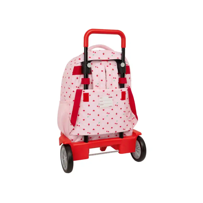 Safta Mochila Escolar Grande con Ruedas Compact Evolution Extraible Glowlab Frutitas 450x330x220 mm 1