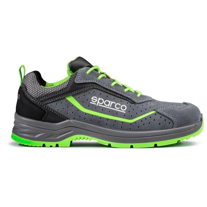 Sparco S0753844GRVF Zapato Seguridad Indy Felix S1P ESD Gris-Verde Fluor Talla 44 Puntera Fibra Vidrio Antiperforación Ladder Grip 3
