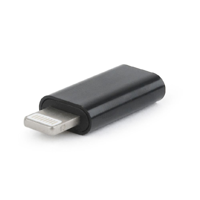 Gembird A-USB-CF8PM-01 Adaptador USB-C Hembra a 8-Pin Macho para Apple Negro