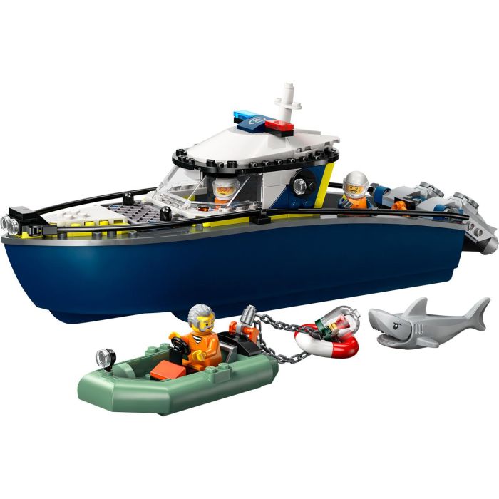 LEGO 60456 City Persecución en Barco de Policía: Set de Juguete con Bote, Ladrón y Tiburón. Ideal para Niños +6 Años 1 LEGO 60456 City Persecución en Barco de Policía: Set de Juguete con Bote, Ladrón y Tiburón. Ideal para Niños +6 Años 1