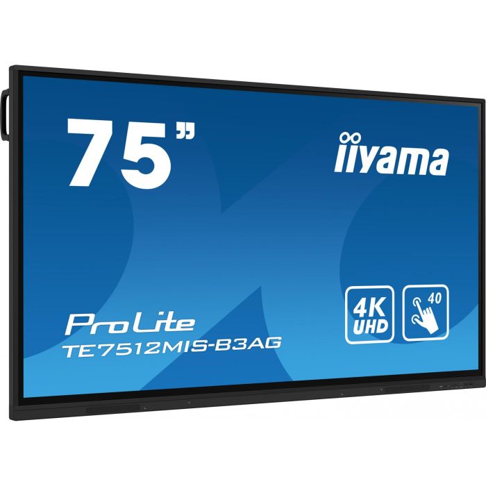 iiyama TE7512MIS-B3AG Pantalla 75" 4K UHD IPS Táctil Digital Signage 24/7
