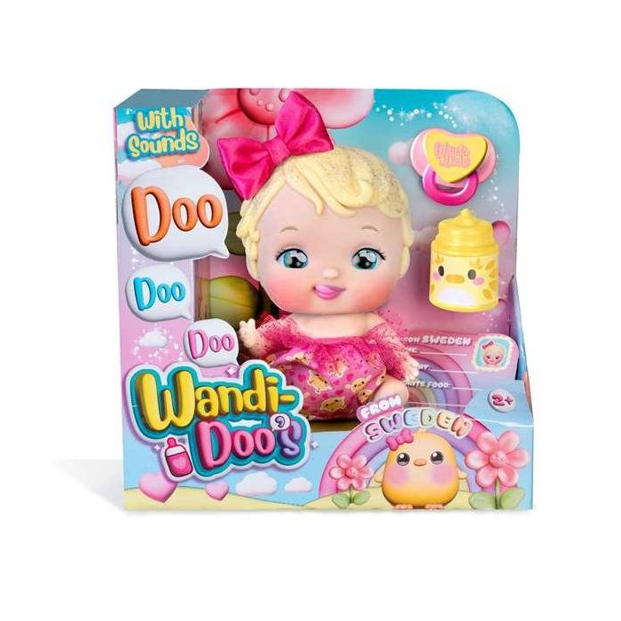 Muñeco wandi-doo caucasican 20 cm ¡habla mediante el lenguaje universal de los bebes! incluye biberón y chupete Muñeco wandi-doo caucasican 20 cm ¡habla mediante el lenguaje universal de los bebes! incluye biberón y chupete