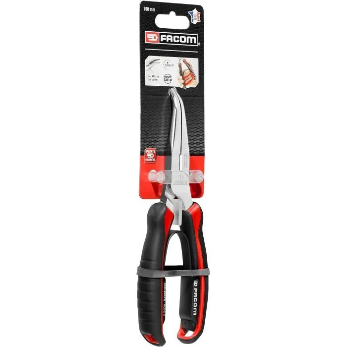 Facom Alicates con Puntas Cónicas Dobladas y Redondas 2