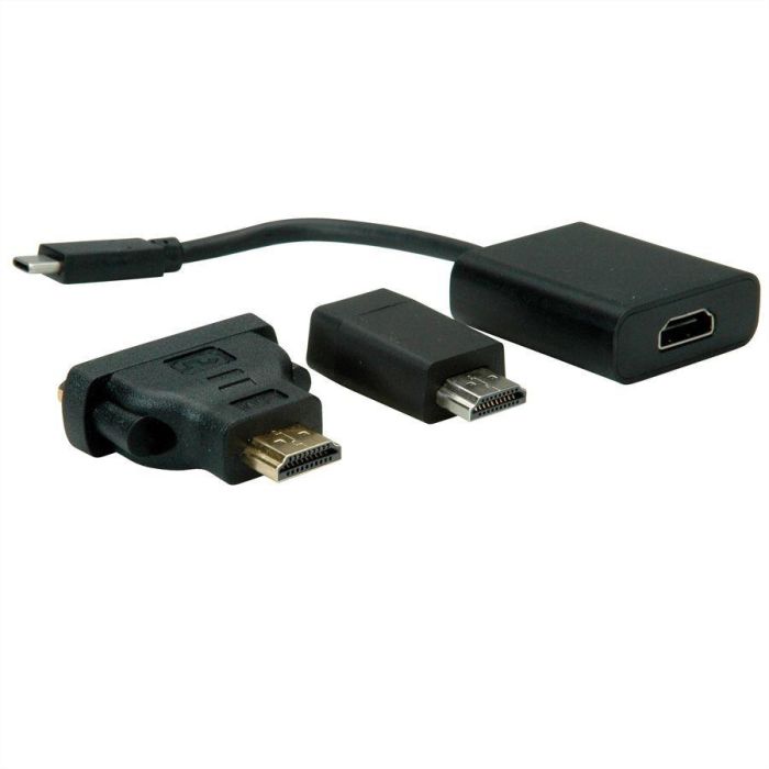 VALUE Display Adapter USB Typ C - VGA + HDMI + DVI 0 VALUE Display Adapter USB Typ C - VGA + HDMI + DVI 0