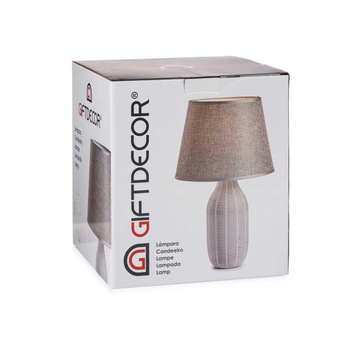 Lamparas Ceramica Rayadas Grande Surtidos Giftdecor 25X40CM (6 Unidades) 2 Lamparas Ceramica Rayadas Grande Surtidos Giftdecor 25X40CM (6 Unidades) 2