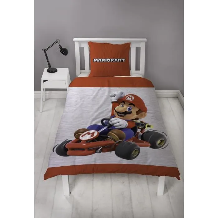 Mario Bros Juego de Cama Reversible 140 x 200 cm + Funda Almohada 63 x 63 cm Microfibra 4