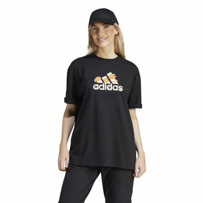 Camiseta de Manga Corta Mujer Adidas Flower Pack Bos Negro 5