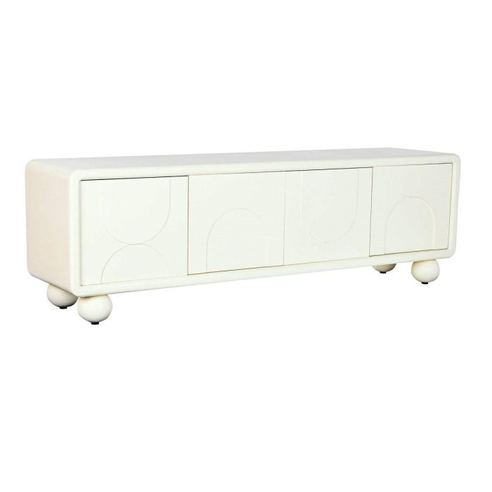 Mueble de TV DKD Home Decor Blanco Madera MDF 160 x 37 x 50 cm