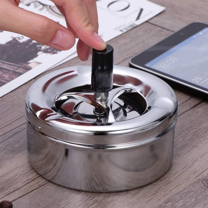 Cenicero Acero Push 11Cm Confortime (24 Unidades) 1