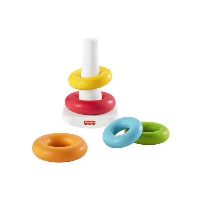 Fisher-Price Grf09 Juguete Pirámide Balanceante Bebés +9 Meses, Apilar 5 Aros de Colores, Base de Balanceo, Materiales Vegetales 2 Fisher-Price Grf09 Juguete Pirámide Balanceante Bebés +9 Meses, Apilar 5 Aros de Colores, Base de Balanceo, Materiales Vegetales 2
