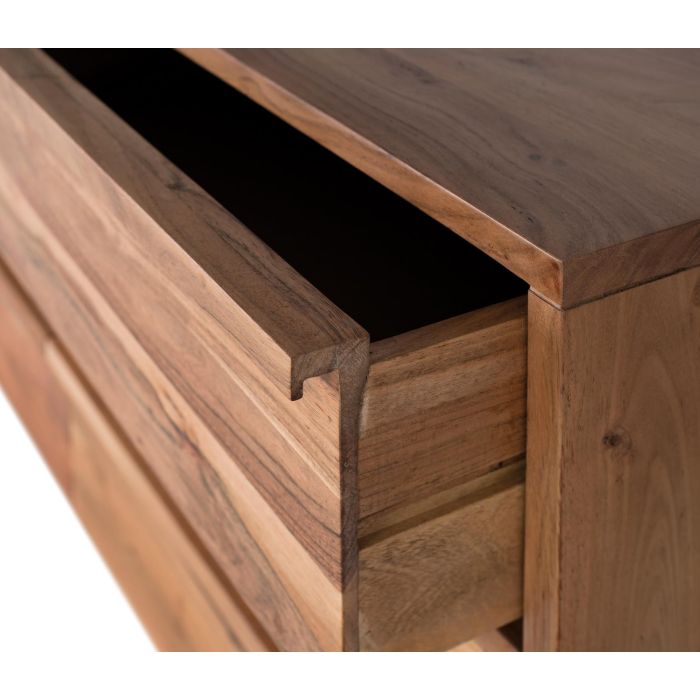 GINER Y COLOMER Aparador de Madera de Acacia Maciza Natural 150 cm 2