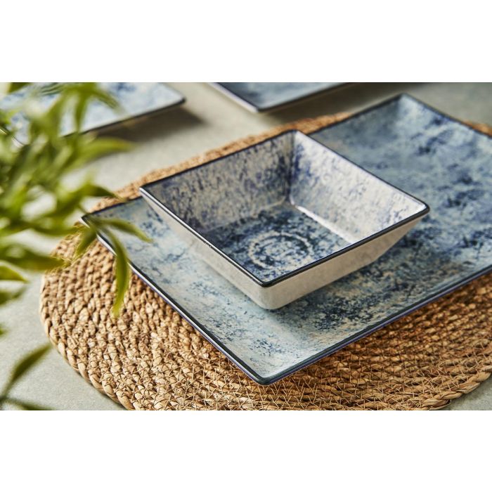 La Mediterranea Plato Llano de la Colección Electra con Acabado Elite Brillo 24 x 24 cm (6 Unidades) 3