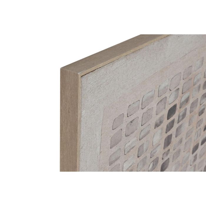 DKD Home Decor Cuadro Scandi de Yute y Ps Beige/Blanco 100x100 cm 3 DKD Home Decor Cuadro Scandi de Yute y Ps Beige/Blanco 100x100 cm 3