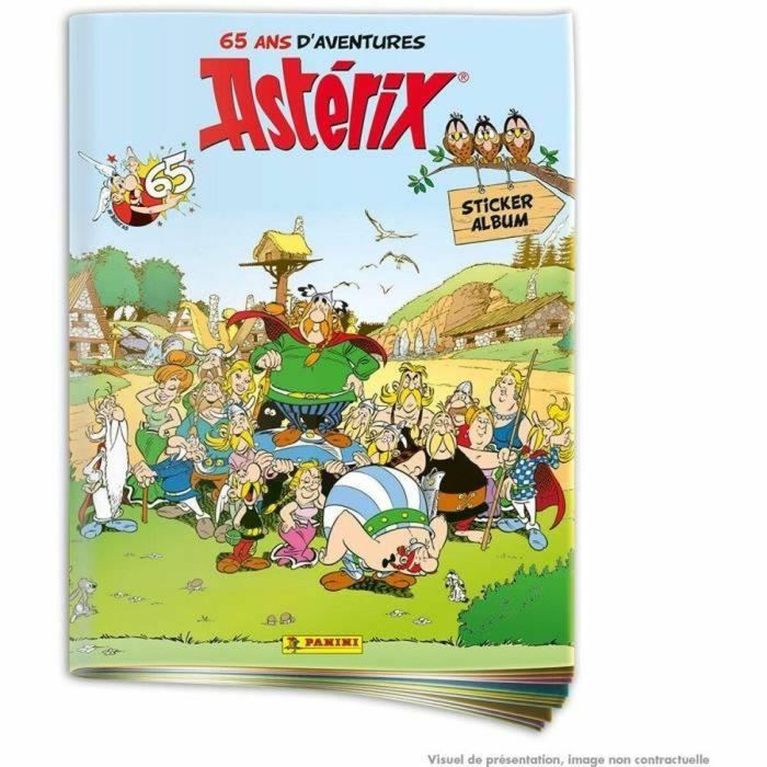 Álbum - PANINI - Astérix (65 aniversario) - 264 pegatinas, brillantes y de metal