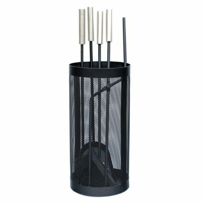 Chimenea Alpino DKD Home Decor Negro 2 x 51 x 11 cm Set de 4