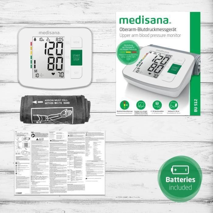 Tensiómetro Medisana BU 512 Blanco 3 Tensiómetro Medisana BU 512 Blanco 3