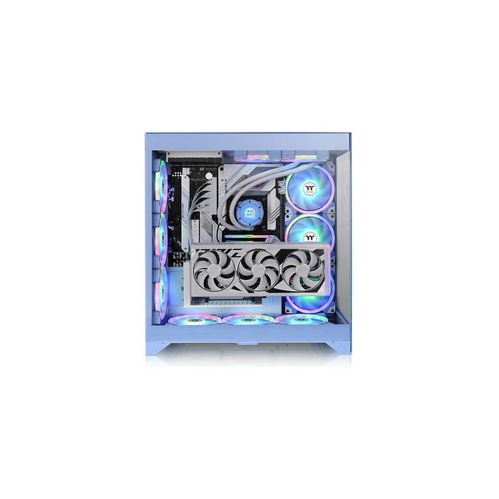 Thermaltake CTE E600 MX Midi Tower PC Azul Vidrio templado