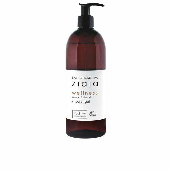 Ziaja Gel de Ducha Baltic Home Spa Wellness Almendra y Coco 500ml - Hidratante, 95% Natural, Piel Suave, Todo Tipo de Pieles