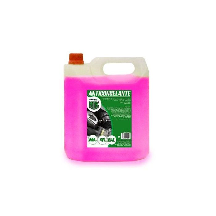 Anticongelante Motorkit MOT3535 -4º 10% Rosa (5 L) 3