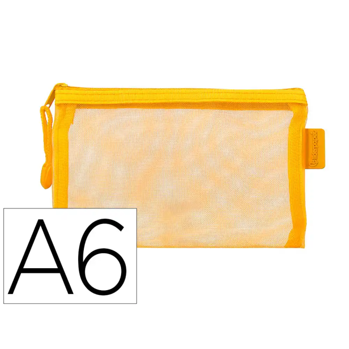 Liderpapel Bolsa Zipper Bag Poliester Transpirable Multiusos Din A6 Amarillo 0 Liderpapel Bolsa Zipper Bag Poliester Transpirable Multiusos Din A6 Amarillo 0
