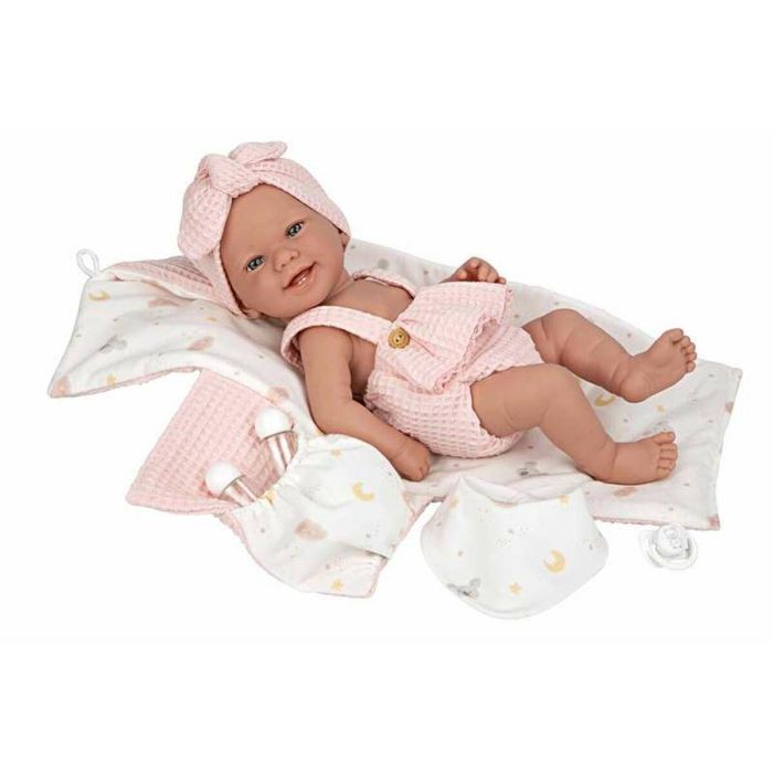 Muñeca elegance 42 cm zoe rosa c/cambiador y babero (cuerpo vinyl, sexo niña) 5 Muñeca elegance 42 cm zoe rosa c/cambiador y babero (cuerpo vinyl, sexo niña) 5