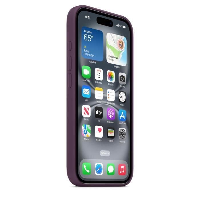 APPLE iPhone 16 - Funda de Silicona con MagSafe - Ciruela 4 APPLE iPhone 16 - Funda de Silicona con MagSafe - Ciruela 4