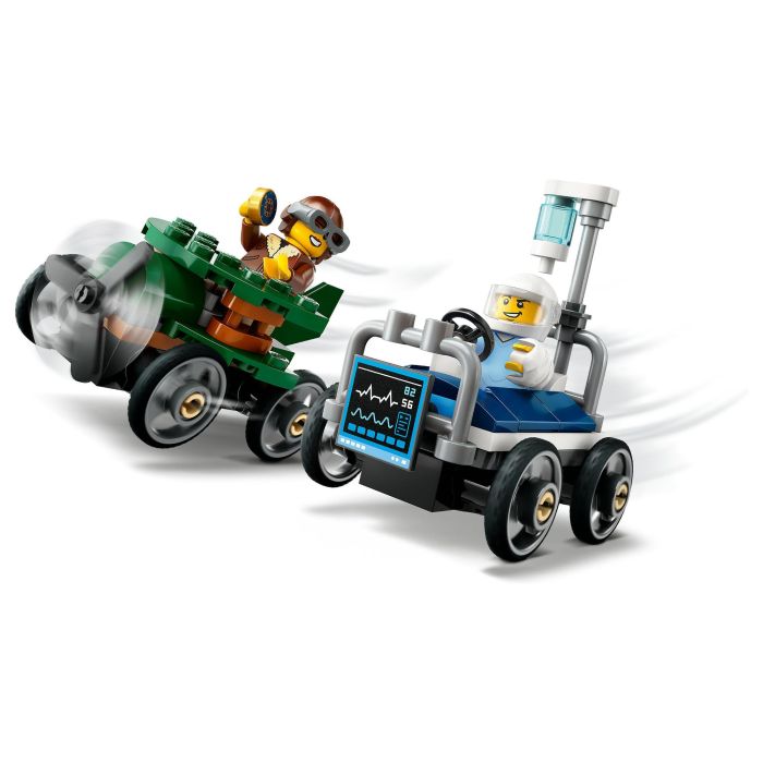 LEGO 60459 City Avi3n vs. Cama de Hospital, Juego de Construcci3n, 70 Piezas, 5+ Anos