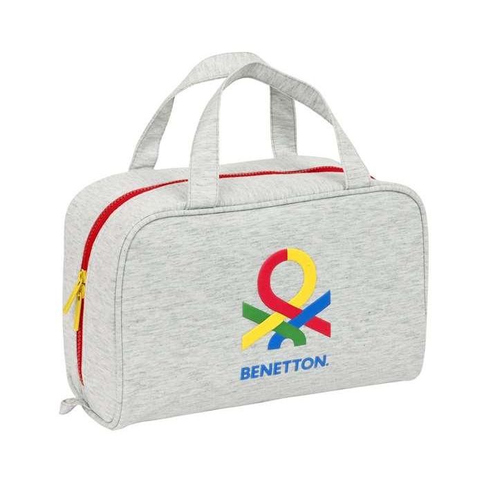 Neceser Escolar Benetton Pop Gris 31 x 14 x 19 cm Neceser Escolar Benetton Pop Gris 31 x 14 x 19 cm