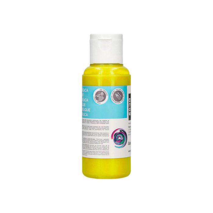 Pintura Acrilica Liderpapel Bote De 80 mL Amarillo 6