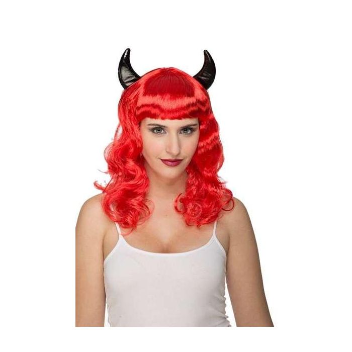 My Other Me Peluca de Demonia para Adulto, Talla Única, 100% Poliéster 0 My Other Me Peluca de Demonia para Adulto, Talla Única, 100% Poliéster 0
