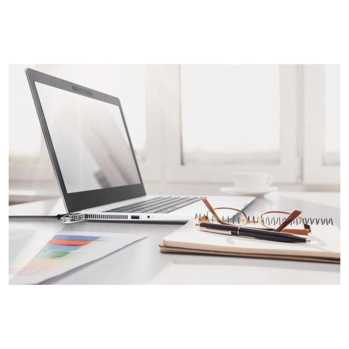 Kensington Candado NanoSaver Slim Kombinationsschloss para Portátil, Combinación Restablecible, Negro, 1.8m