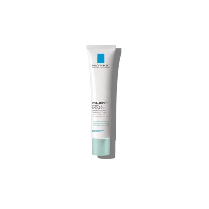 La Roche Posay Hydraphase HA UV Crema Facial Hidratante Rica SPF25 Ácido Hialurónico Piel Deshidratada 72h, 40 ml