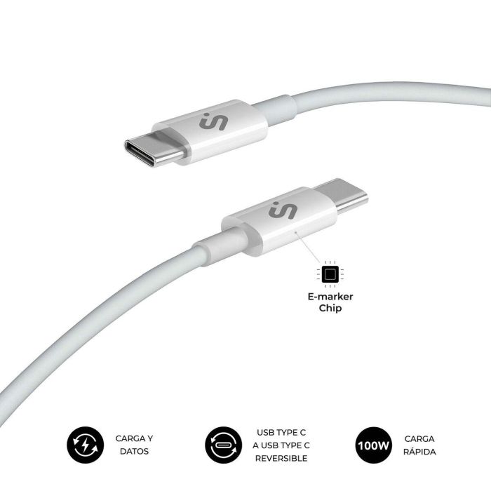 Cable HDMI Subblim SUBCAB-C10011 Blanco 2 m 9 Cable HDMI Subblim SUBCAB-C10011 Blanco 2 m 9