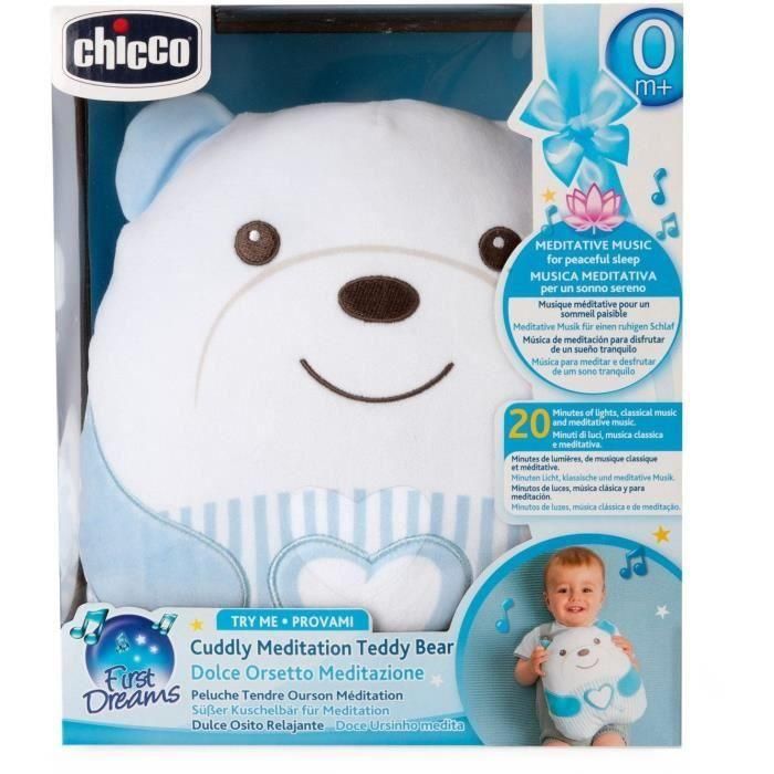 Chicco Osito de Peluche Suave CHI8058664184637 Azul Desde el Nacimiento 4