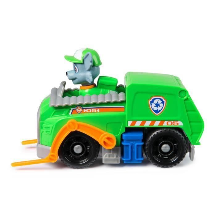 Spin Master 6071213 Rocky Paw Patrol - Vehículo Camión de Reciclaje con Montacargas Móvil y Maletero Abatible, Juguete Infantil 1