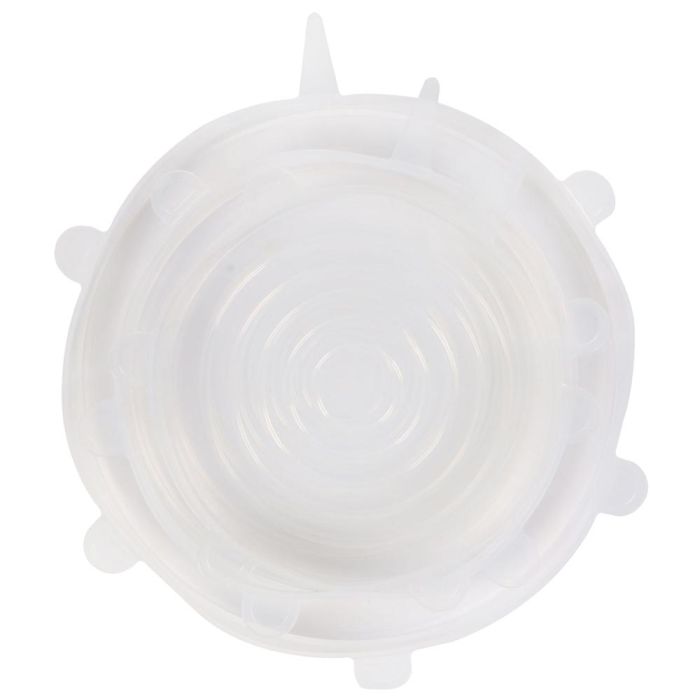 Cook Concept Juego de 3 Tapas Flexibles de Silicona Reutilizables para Recipientes de Cocina 3
