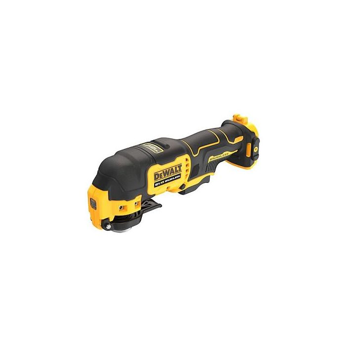 DeWALT Multiherramienta Oscilante 12V a Batería DCS353NT-XJ, Sin Escobillas, 840g, Negro/Amarillo, con Disco de Lija y Adaptador 2