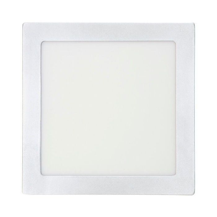 Edm Downlight LED Superficie Cuadrado Blanco 20W 1500lm 4000K Luz Día 22x22x3cm