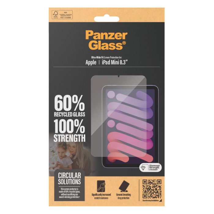 PanzerGlass Protector de Pantalla iPad mini 8.3'' (2021, 2024) - Vidrio Templado Resistente a Rayones y Golpes, Aplicación en Seco Sin Burbujas, Anti-Huellas, Transparente 2 PanzerGlass Protector de Pantalla iPad mini 8.3'' (2021, 2024) - Vidrio Templado Resistente a Rayones y Golpes, Aplicación en Seco Sin Burbujas, Anti-Huellas, Transparente 2