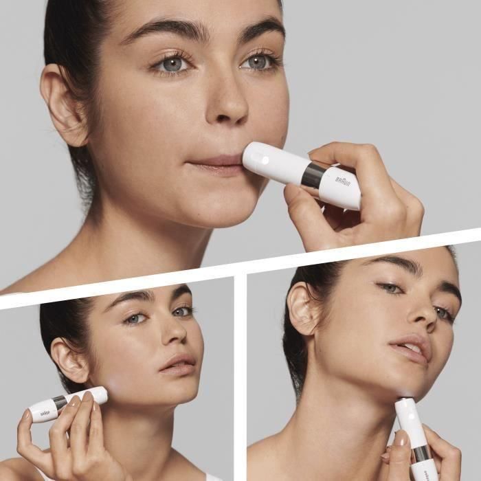 Braun FS1000 Afeitadora Facial Eléctrica Mini para Mujer, Suave Piel y Zonas Delicadas con Luz Inteligente, Precisión, Blanco 1 Braun FS1000 Afeitadora Facial Eléctrica Mini para Mujer, Suave Piel y Zonas Delicadas con Luz Inteligente, Precisión, Blanco 1